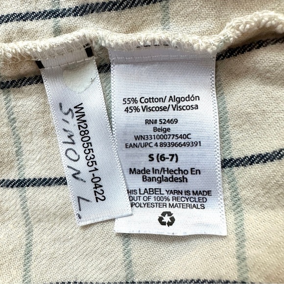 ⭐️ 5 for $25 Wonder Nation Kids’ Button Down Shirt Size S (6-7) - Picture 4 of 5